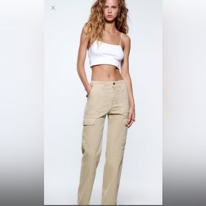 Zara Straight Cargo Pants - Size 6